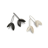 Oxidised Double Seed Pod Earrings