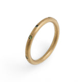 Blue and Green Australian Sapphire Stacking Ring