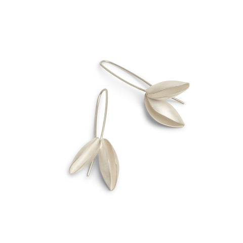 Double Seed Pod Earrings by Belinda Esperson