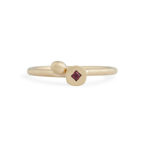 Le Vian Couture® Passion Ruby™ and 5/8ctw Vanilla Diamonds® Double Halo 18k  Vanilla Gold® Ring | REEDS Jewelers