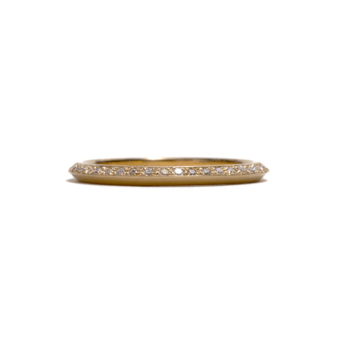 Jewelled Yellow Gold You and Me Ring by Melanie Katsalidis