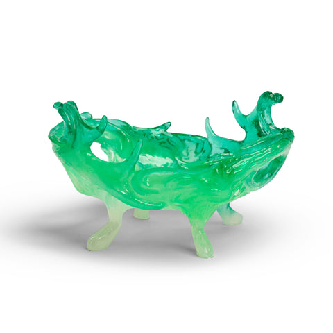 Swirling Antler Bowl (Green)