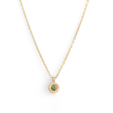 Stone Love Green Parti Sapphire Pendant by Karla Way