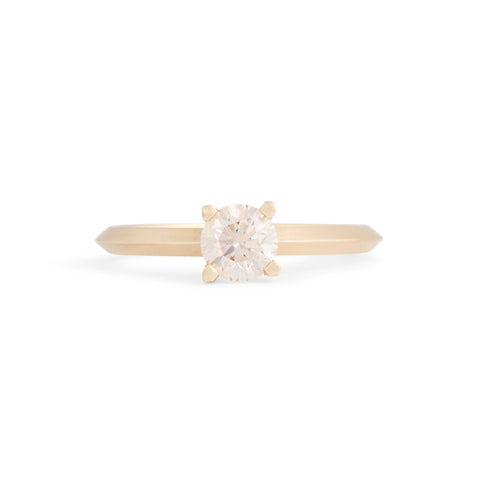 Classic V Love Ritual Champagne Diamond Ring by Melanie Katsalidis