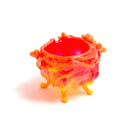 Small Paw Bowl (Orange and Yellow) by Kate Rohde