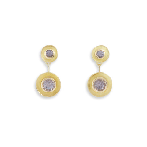 Spinel Cup Drop Earrings by Shimara Carlow