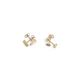 Diamond Lithic Stud Earrings