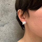 Dotted Keshi Two Pearl Studs