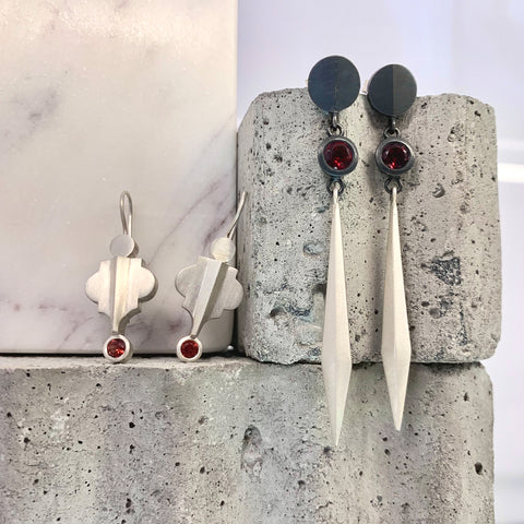 Divide Drops Earrings