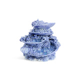 Tiered Dish with Shells Blue