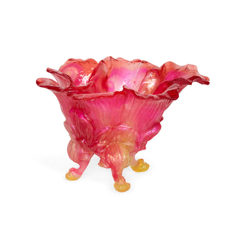 Leafy Bowl (Red, Pearl, Yellow) by Kate Rohde