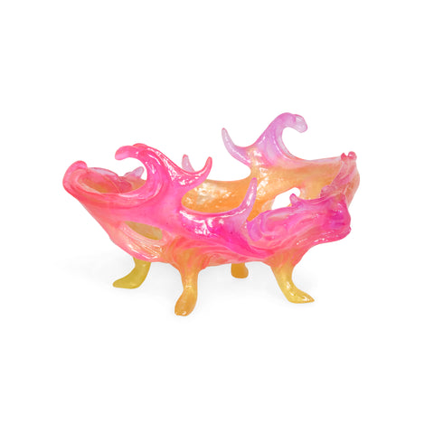 Swirling Antler Bowl (Pink, Orange, Yellow)