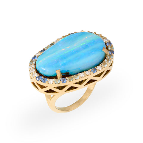 Blue Opulence Ring