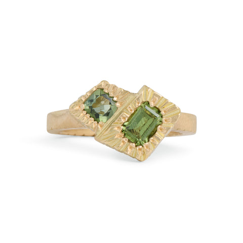 Verdant Duo Ring by Tara Lofhelm