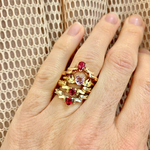 Veiled Ruby Ring