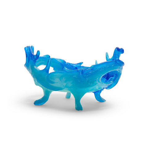 Swirling Antler Bowl Blue by Kate Rohde