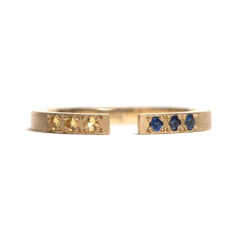 Yellow Gold Split Ring by Kieran Jackson